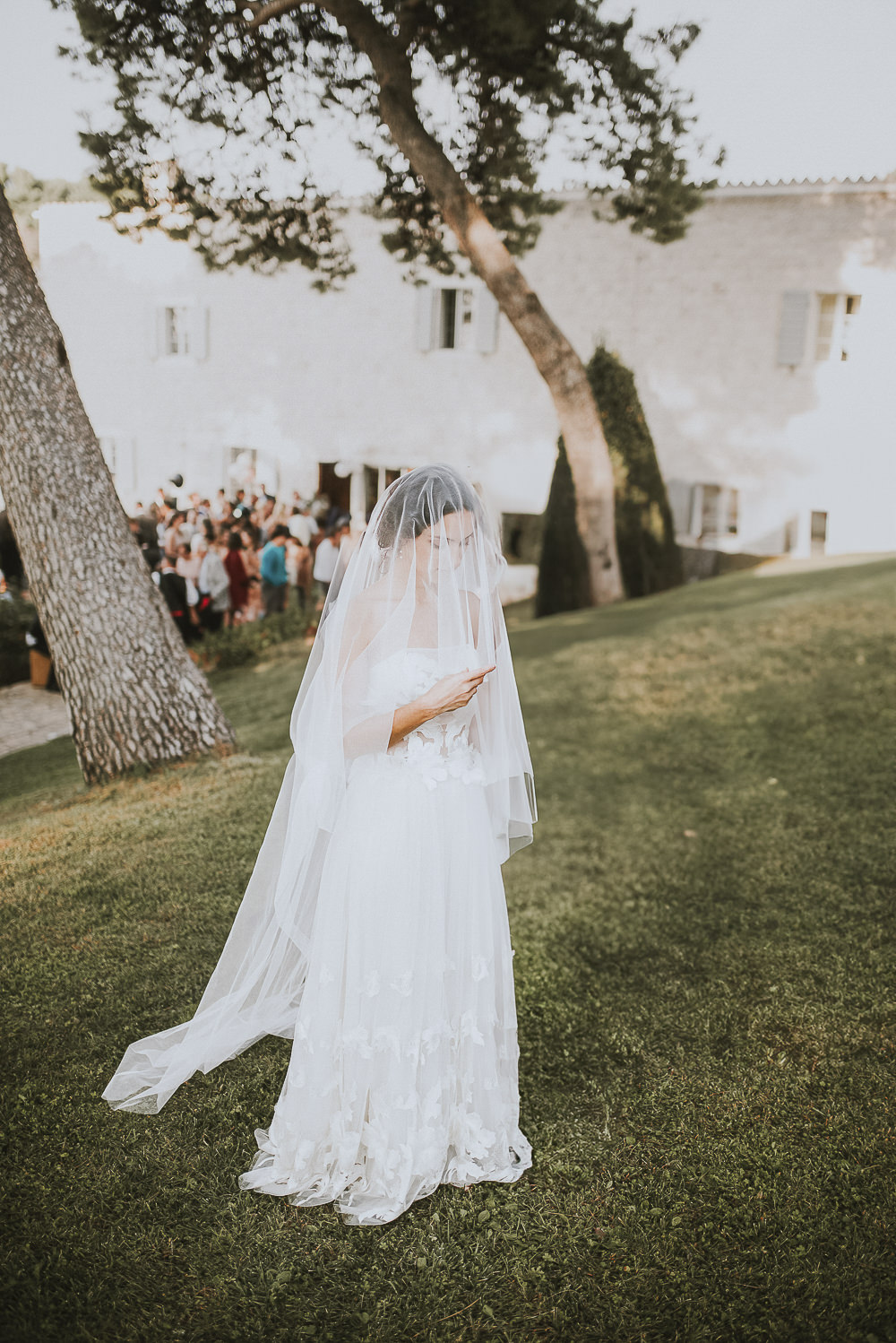 Bride before the wedding ceremony at Martinis Marchi Castle on Solta Island