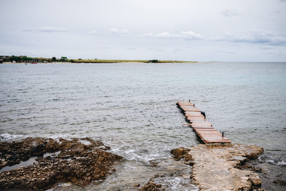 Panoramic view of the Levan Island, Istria