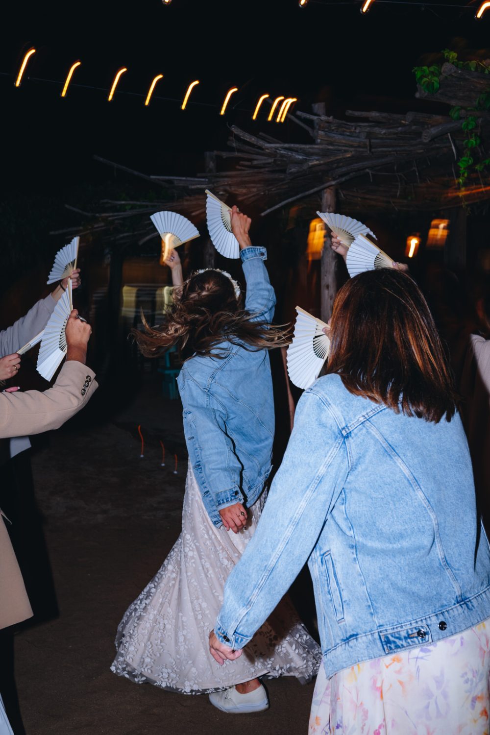 Wedding guests dancing on Levan Island in istria
