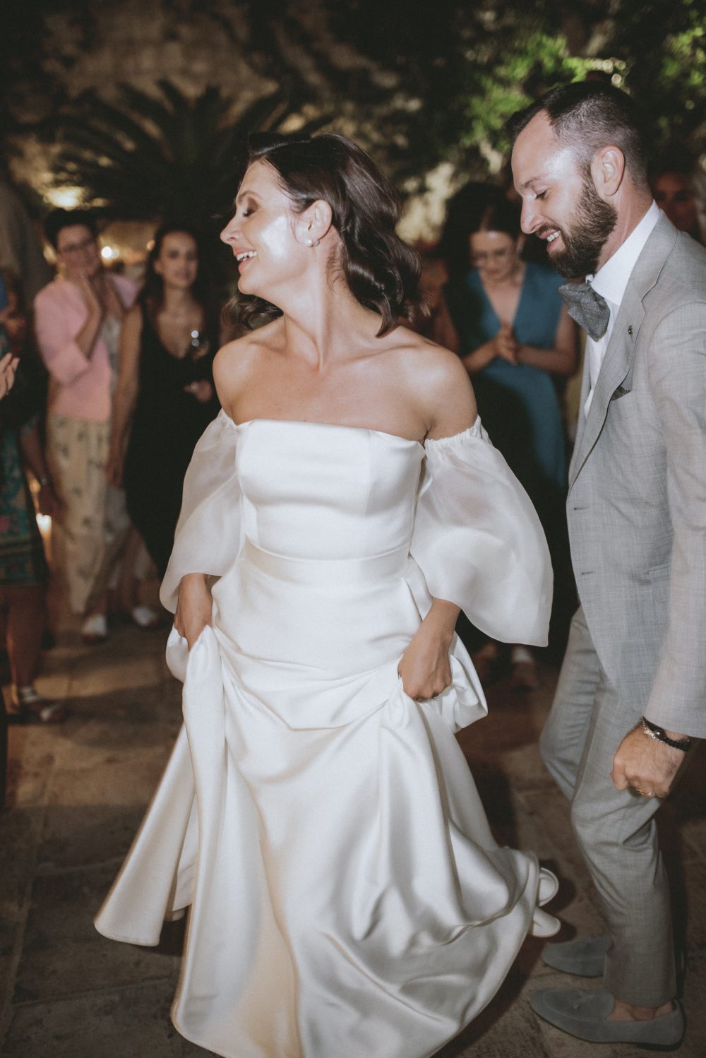 Bride and groom dancing at the San Giorgio Hotel in Vis