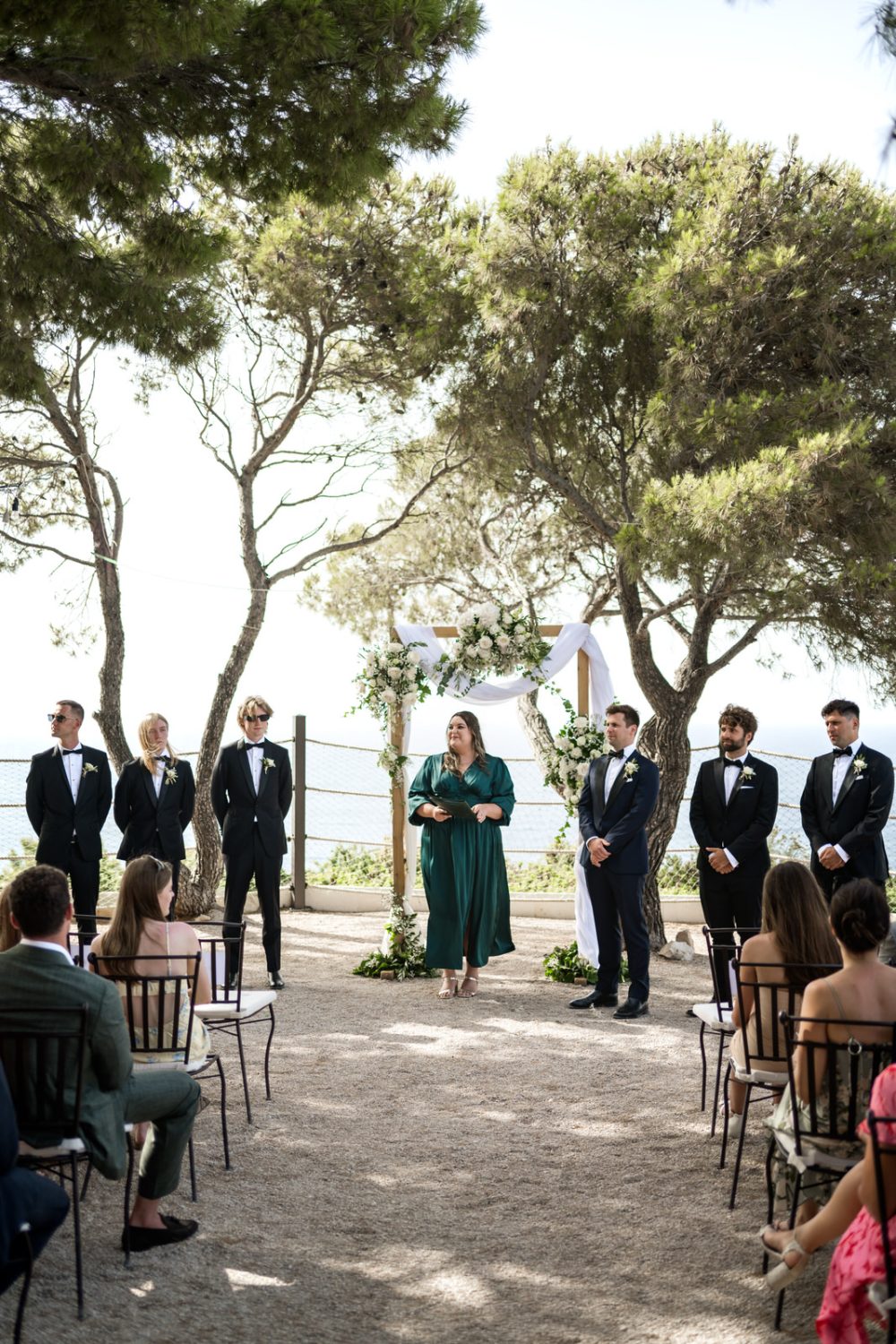 Wedding ceremony at Fort George Vis