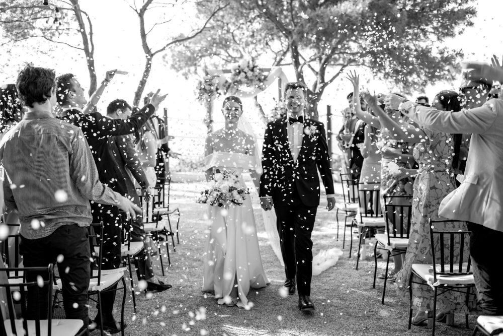 Wedding ceremony at Fort George Vis