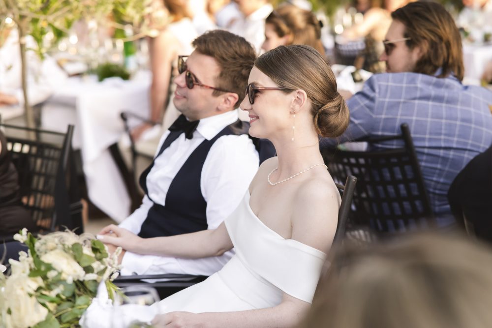 Bride and groom at Fort George Vis